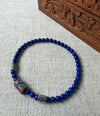 Lapis and Antique Millefiori Bead Bracelet