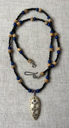 Lapis Shaman Pendant Necklace