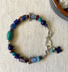 Multi-Gemstone and Antique Millefiori Bead Bracelet